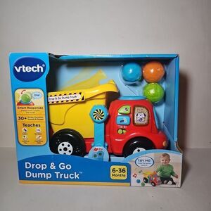 VTech Drop & Go Dump Truck Learning Toy Teaches Colors Numbers Lights Sounds NIB